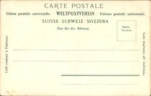 Ak Lungern Kanton Obwalden, Gesamtansicht, Wylerhorn