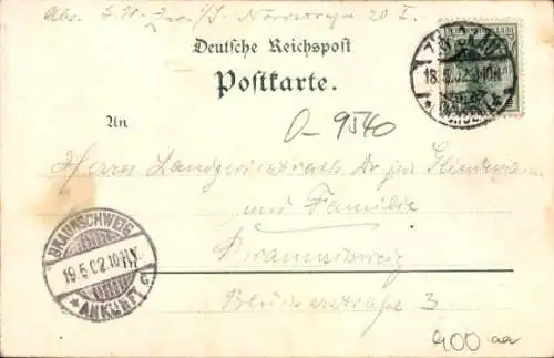 Litho Zwickau Nordwest, Johanniskirche, Pfarrhaus, Veranda, Restaurant