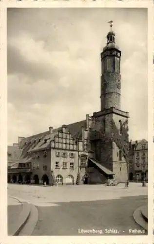 Ak Lwówek Śląski Löwenberg Schlesien, Rathaus