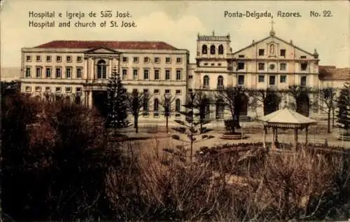 Ak Ponta Delgada Sao Miguel Azoren, Hospital, Kirche Sao José