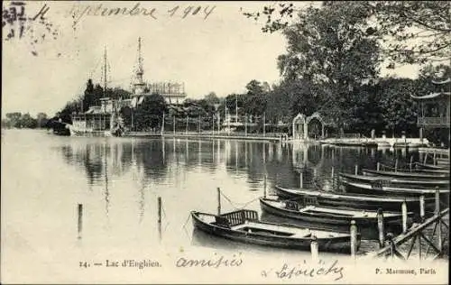 Set von 82 AK von Enghien-les-Bains, verschiedene Ansichten