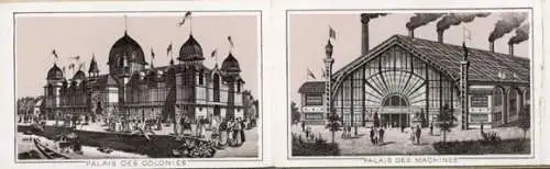 Album mit 10 Lithos Paris. Exposition Universelle Weltausstellung 1889