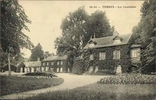 Set von 12 AK Yerres, verschiedene Ansichten