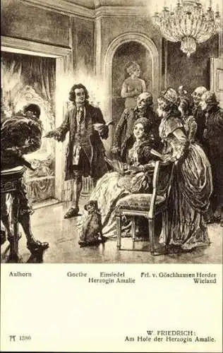 Aus Gothes Leben 12 Zeichnungen von Woldemar Friedrich  261  Serie 108 Nr. 1371-82, Ackermann's