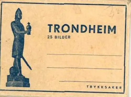 25 Fotos (9x6,5cm) Trondhjem Trondheim Norwegen