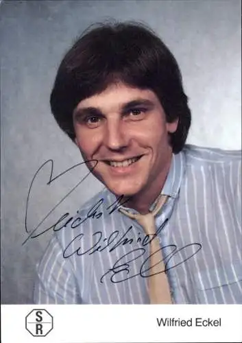 Ak Moderator und DJ un Programmgestalter Wilfried Eckel, Portrait, Autogramm
