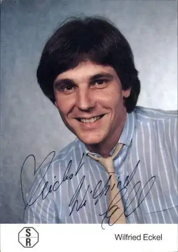 Ak Moderator und DJ un Programmgestalter Wilfried Eckel, Portrait, Autogramm