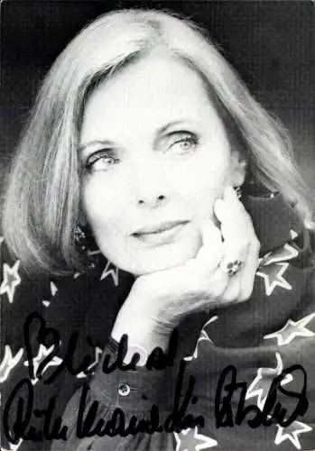 Ak Schauspielerin Ruth-Maria Kubitschek, Portrait, Autogramm
