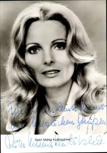 Ak Schauspielerin Ruth Maria Kubitschek, Portrait, Autogramm