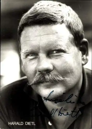 Ak Schauspieler Harald Dietl, Portrait, Autogramm