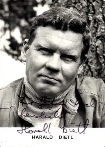 Ak Schauspieler Harald Dietl, Portrait, Autogramm