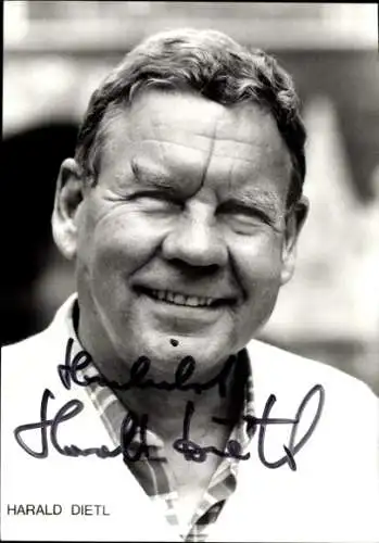 Ak Schauspieler Harald Dietl, Portrait, Autogramm