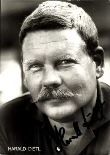 Ak Schauspieler Harald Dietl, Portrait, Autogramm