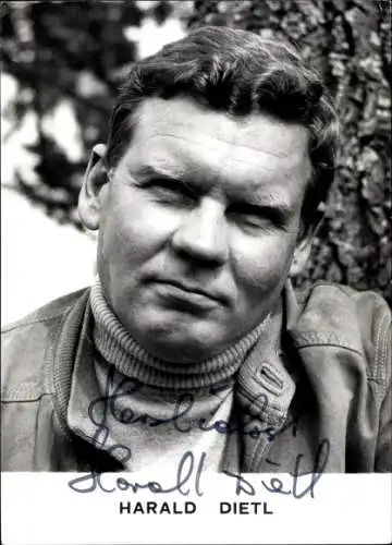 Ak Schauspieler Harald Dietl, Portrait, Autogramm