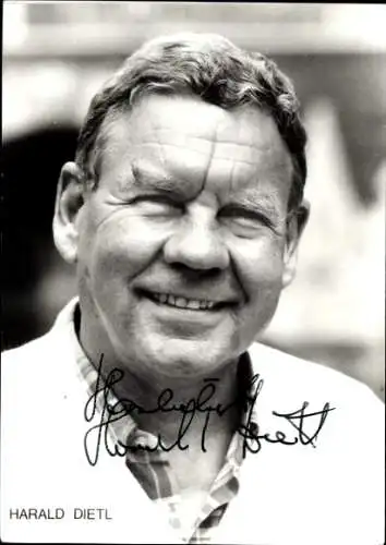Ak Schauspieler Harald Dietl, Portrait, Autogramm