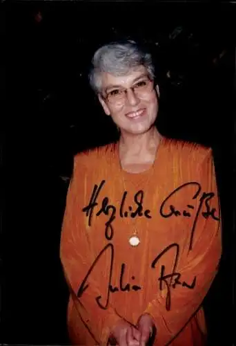 Ak Schauspielerin und Sängerin Julia Axen, Portrait, Autogramm