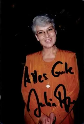 Ak Schauspielerin und Sängerin Julia Axen, Portrait, Autogramm