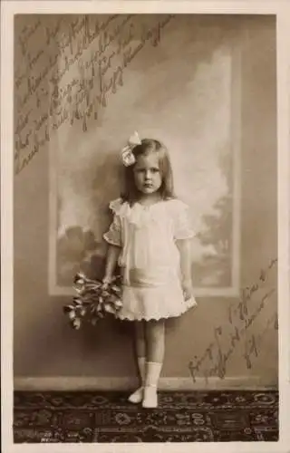 Ak Prinzessin Sophie von Sachsen Weimar Eisenach, Kinderportrait