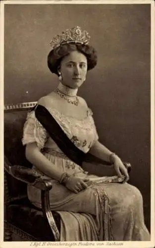 Ak Großherzogin Feodora von Sachsen Weimar Eisenach, Portrait