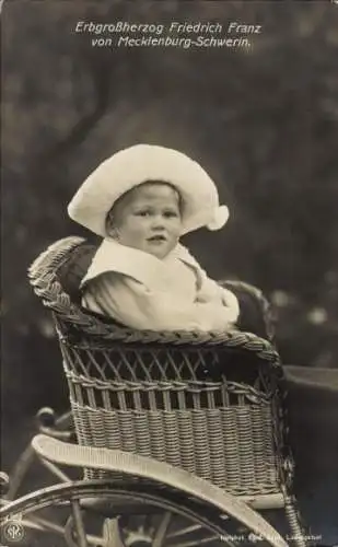 Ak Erbgroßherzog Friedrich Franz von Mecklenburg-Schwerin, Kinderportrait