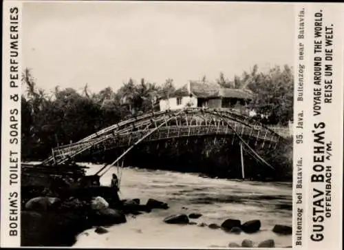 Foto Java Indonesien, Bultenzog bei Batavia, Reklame Boehm's Toilet Soap