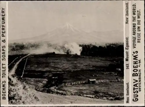 Foto Neuseeland, Mount Egmont, Reklame Boehm's Toilet Soap