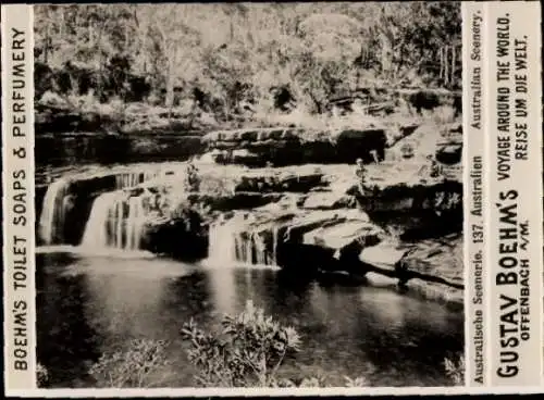 Foto Australien, Landschaft, Flusspartie, Reklame Boehm's Toilet Soap