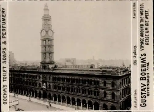 Foto Sydney Australien, Post, Reklame Boehm's Toilet Soap