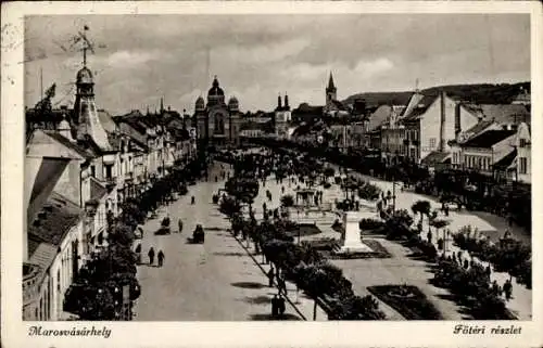 Ak Târgu Mureș Neumarkt am Mieresch Marosvásárhely Siebenbürgen Rumänien, Fötéri részlet