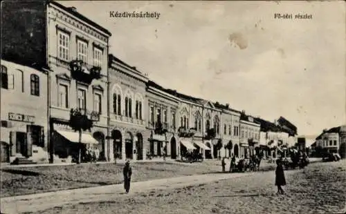 Ak Kézdivásárhely Târgu Secuiesc Szekler Neumarkt Rumänien, Fö ter, Marktplatz