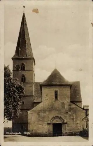 Ak Münchaurach Aurachtal in Mittelfranken, Kirche