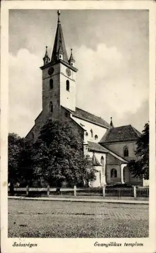 Ak Szászrégen Szasz Regen Rumänien, Evangélikus templom