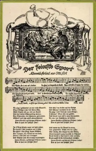 Lied Ak Der feinste Sport, Schneeläuferlied von Otto Sirl