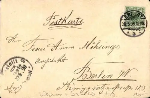 Ak Weimar in Thüringen, Schloss, Großherzog Carl Alexander von Sachsen-Weimar-Eisenach