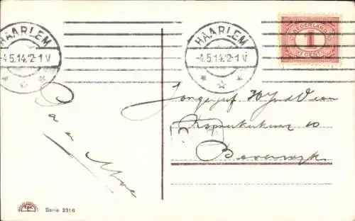 Künstler Ak Fliege mit Frauenkopf, Karikatur