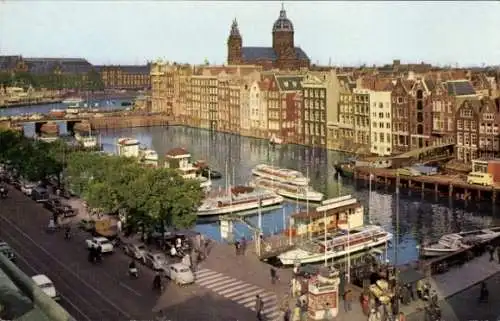 Ak Amsterdam Nordholland Niederlande, Reederij Plas, Kanalboote