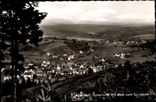 Ak Allendorf Sundern Sauerland, Panorama, Sorpesee