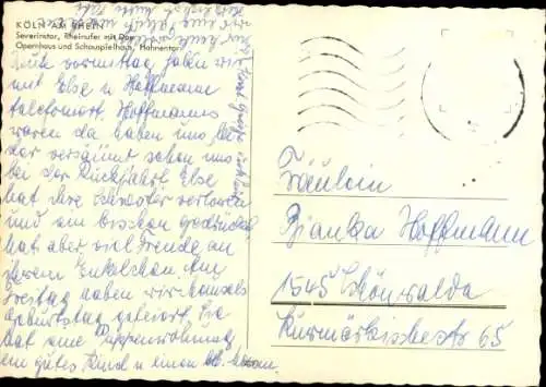 Ak Köln am Rhein, Severinstor, Dom, Opernhaus, Schauspielhaus, Hahnentor