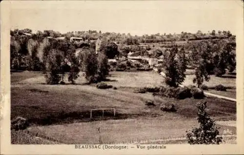 Ak Beaussac Dordogne, vue generale