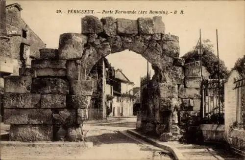 Ak Périgueux Nouvelle-Aquitaine Dordogne, Porte Normande, Arc Romain