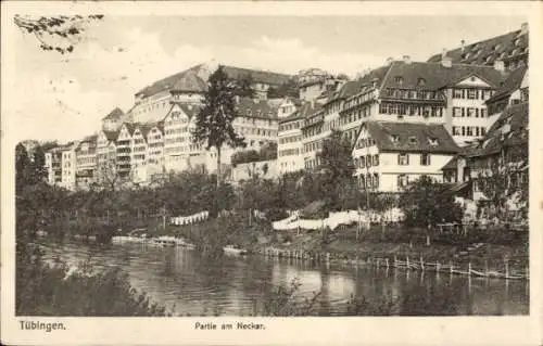 Ak Tübingen am Neckar, Neckarufer