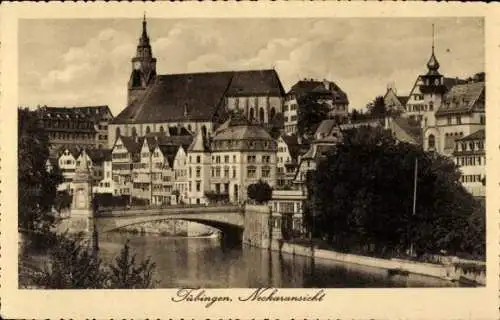 Ak Tübingen am Neckar, Teilansicht