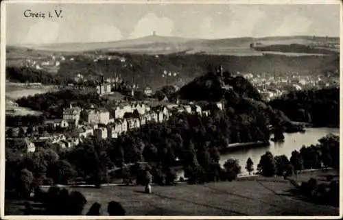 Ak Greiz im Vogtland, Panorama