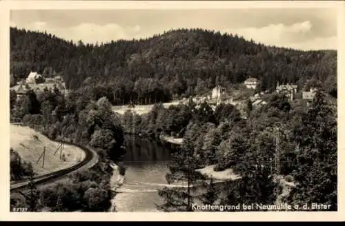 Ak Knottengrund Neumühle an der Elster, Cafe Rohleder