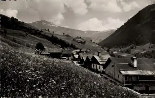 Ak Hauteluce Savoie, Teilansicht, Gebirge