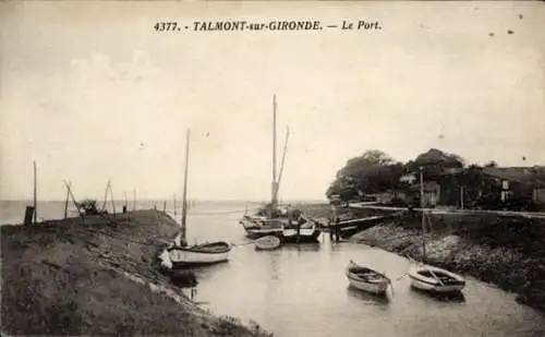 Ak Talmont sur Gironde Charente Maritime, Port