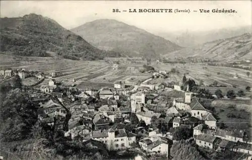 Ak La Rochette Savoie, Panorama, Vogelperspektive