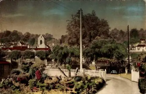 Ak Villennes sur Seine Yvelines, Eingang zur Insel