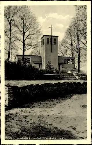 Ak Bad Orb im Spessart, Wegscheide, Kirche im Frankfurter Kinderdorf