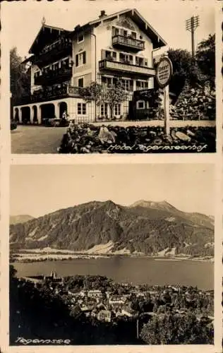 Ak Tegernsee in Oberbayern, Hotel Tegernseehof, Panorama